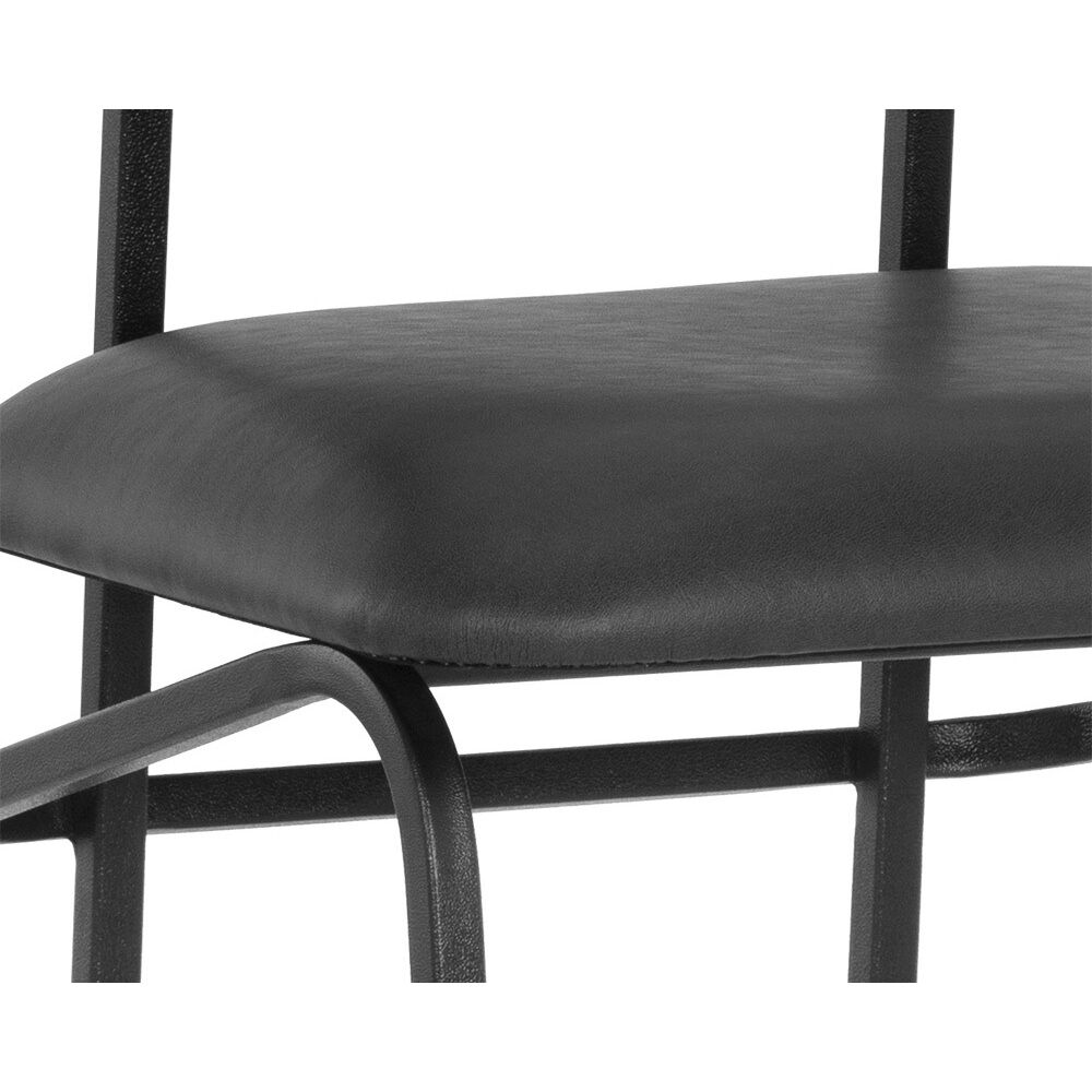 Gibbons 40 inch Black / Bravo Portabella Barstool